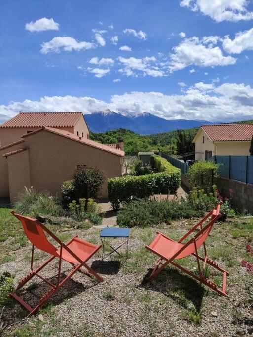 Charmant T2 Moderne Au Calme Avec Jardin Vue Sur Canigou Moltig les Bains Exteriör bild
